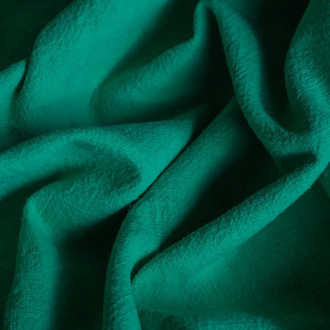 Emerald Jade Pebble Wash Linen