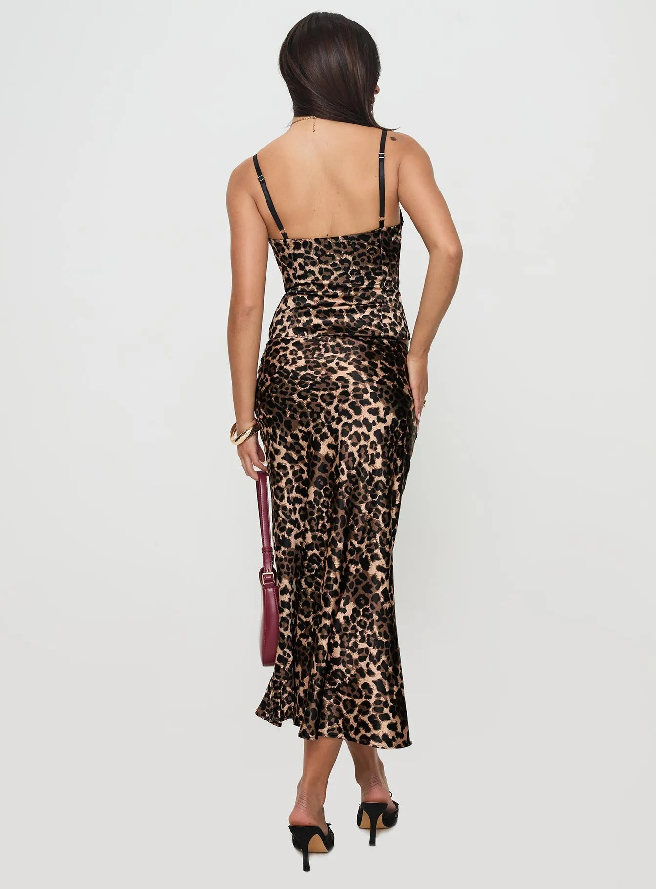 Enigmatic Maxi Skirt Leopard