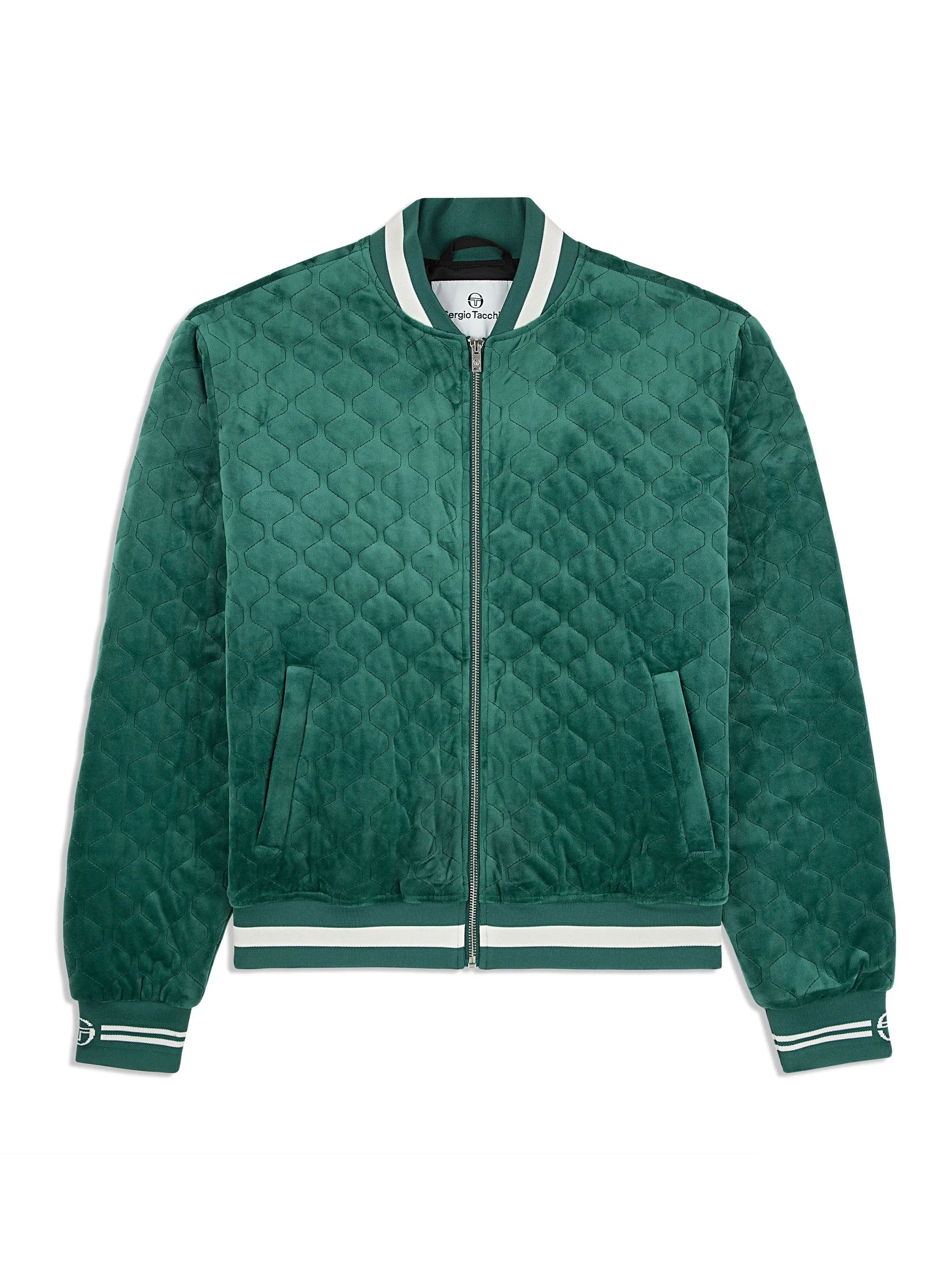 Fasano Quilted Velour Jacket- Rainforest