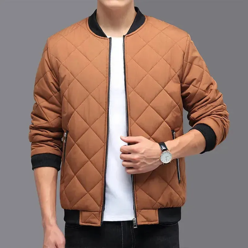 Fashion Cotton Padded Slim fit Autumn Winter Jacket for Men