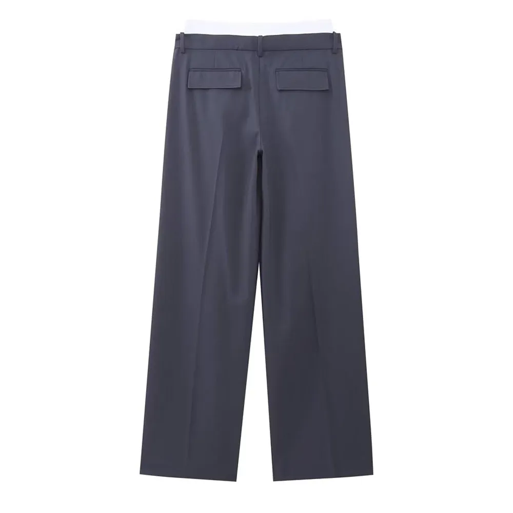 Fira Color Contrast Waist Trousers