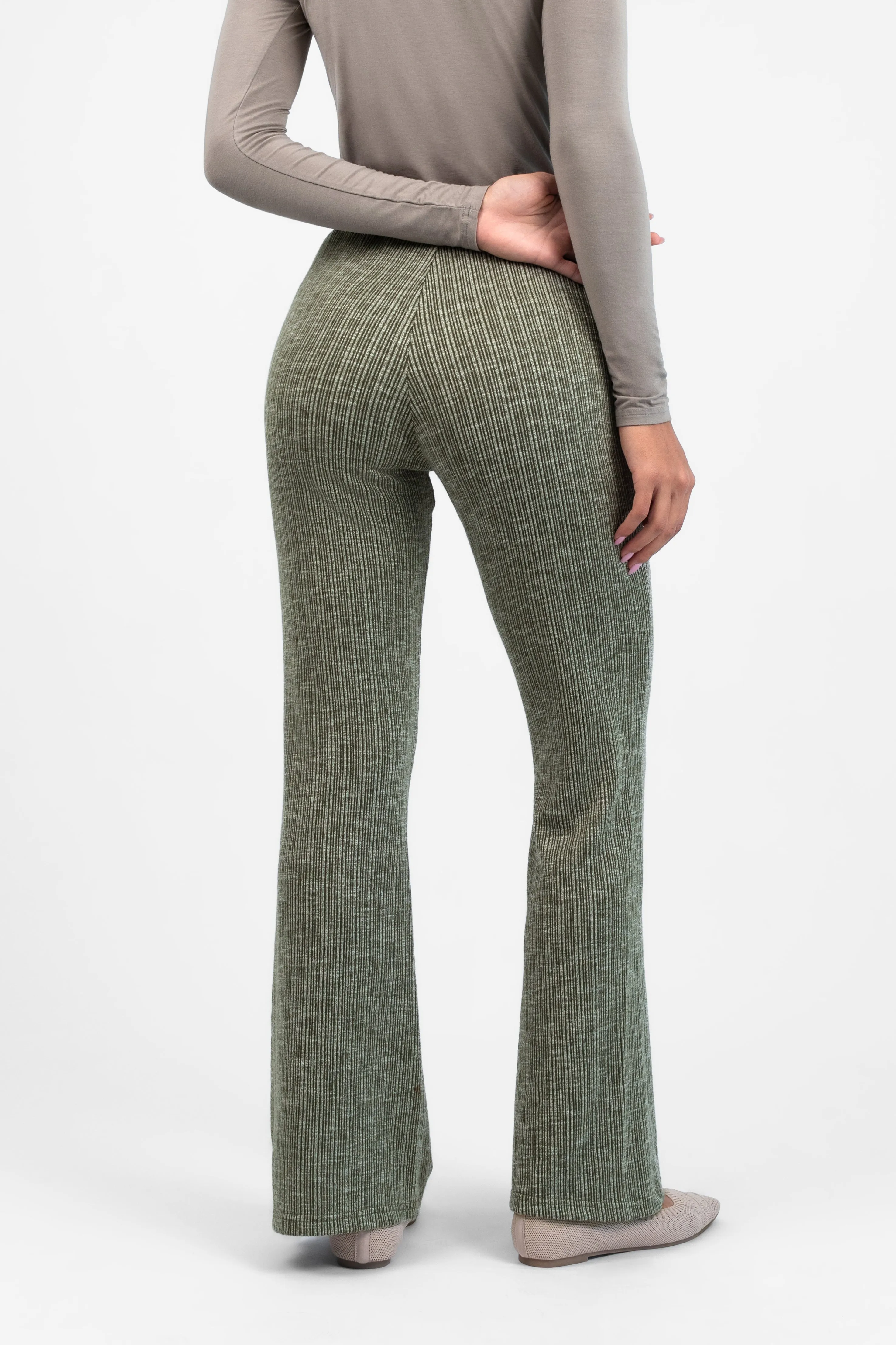 Flared Knit Pants - Arz