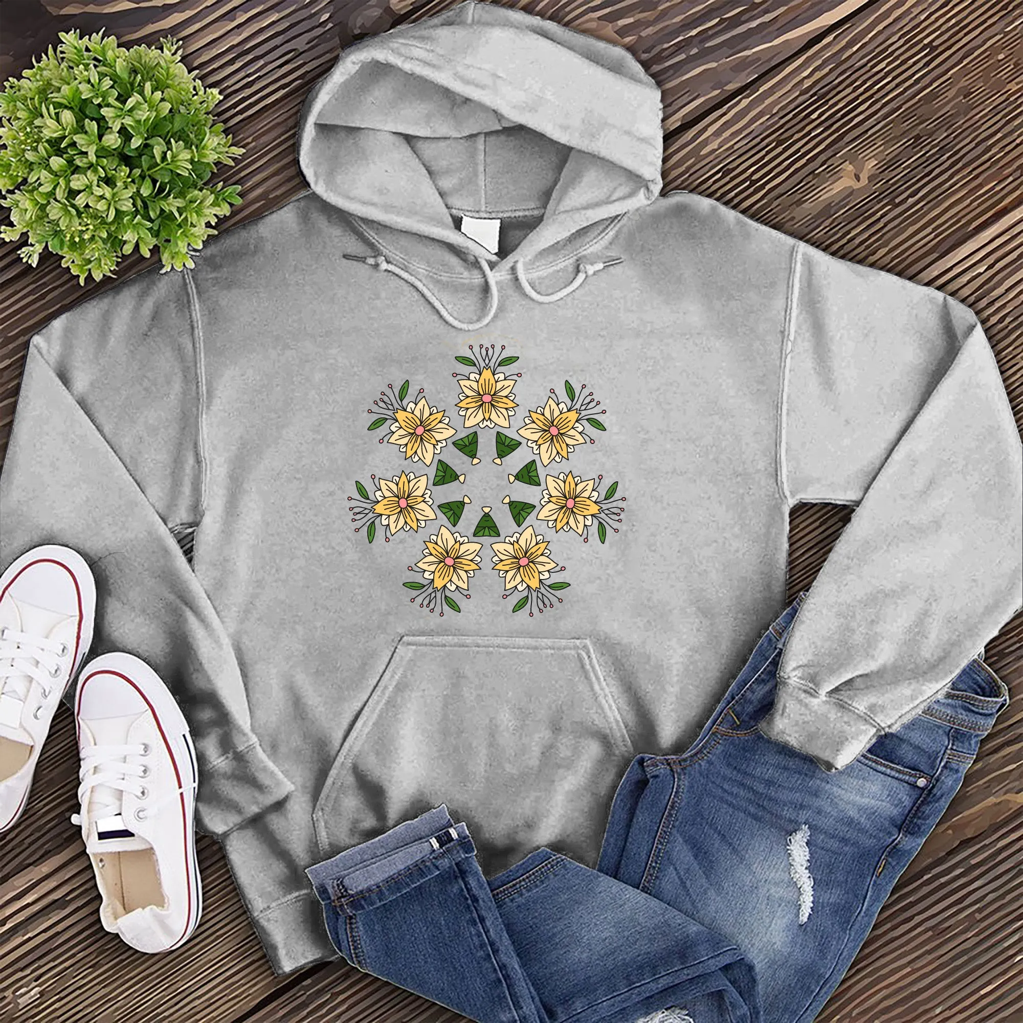 Floral Kaleidoscope Hoodie