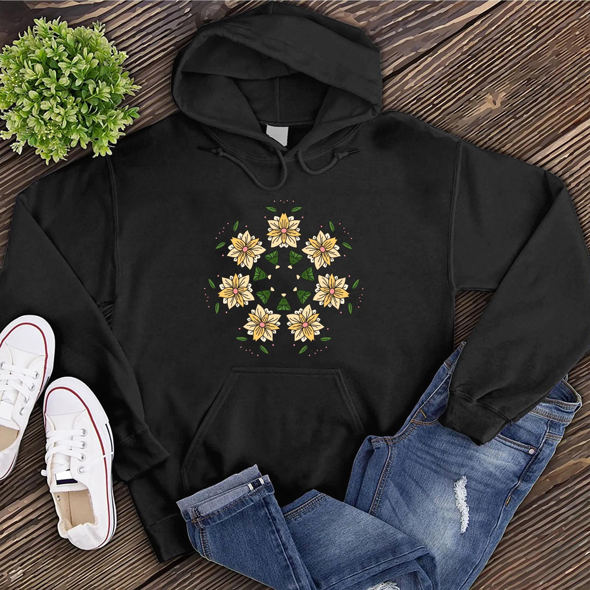 Floral Kaleidoscope Hoodie