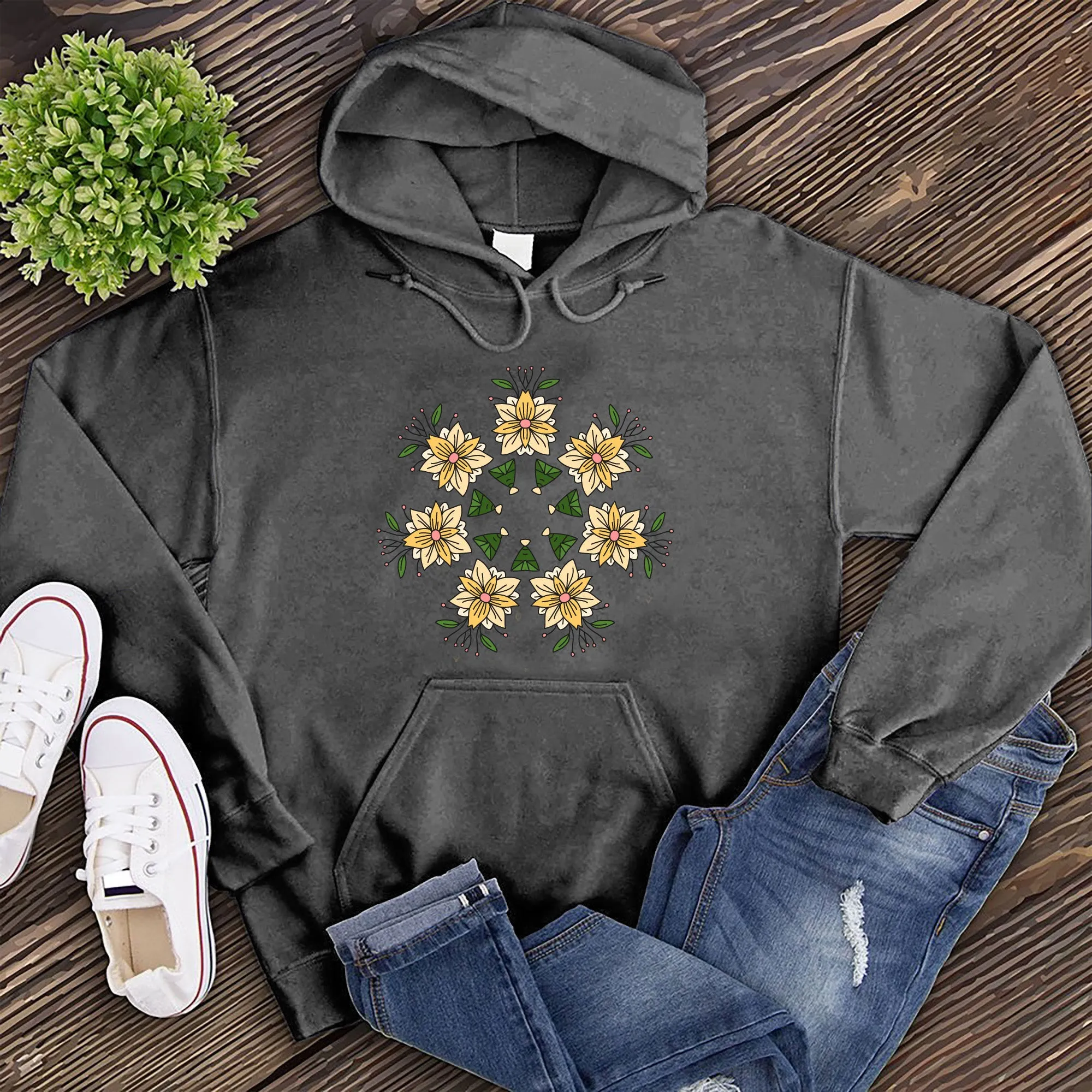 Floral Kaleidoscope Hoodie