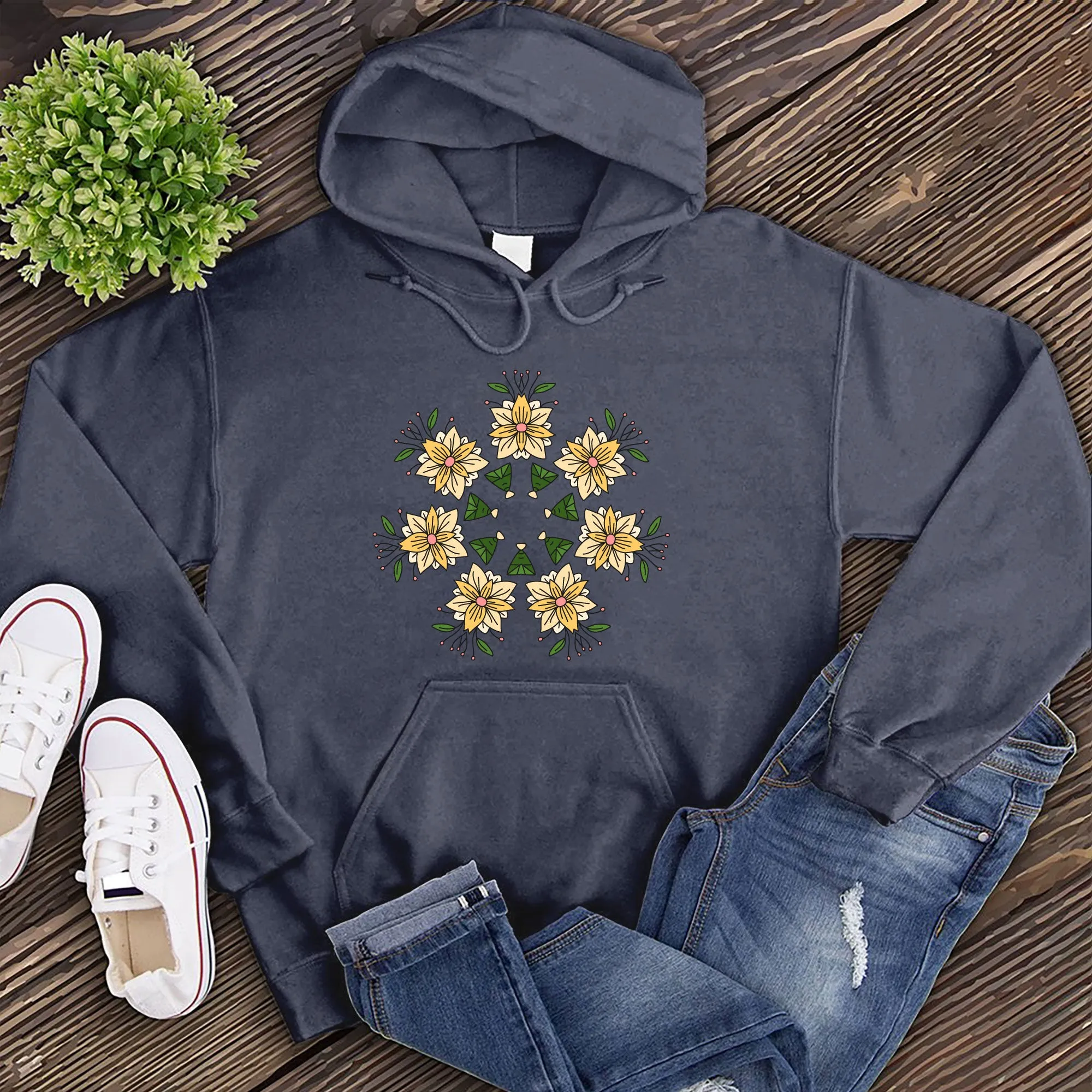 Floral Kaleidoscope Hoodie