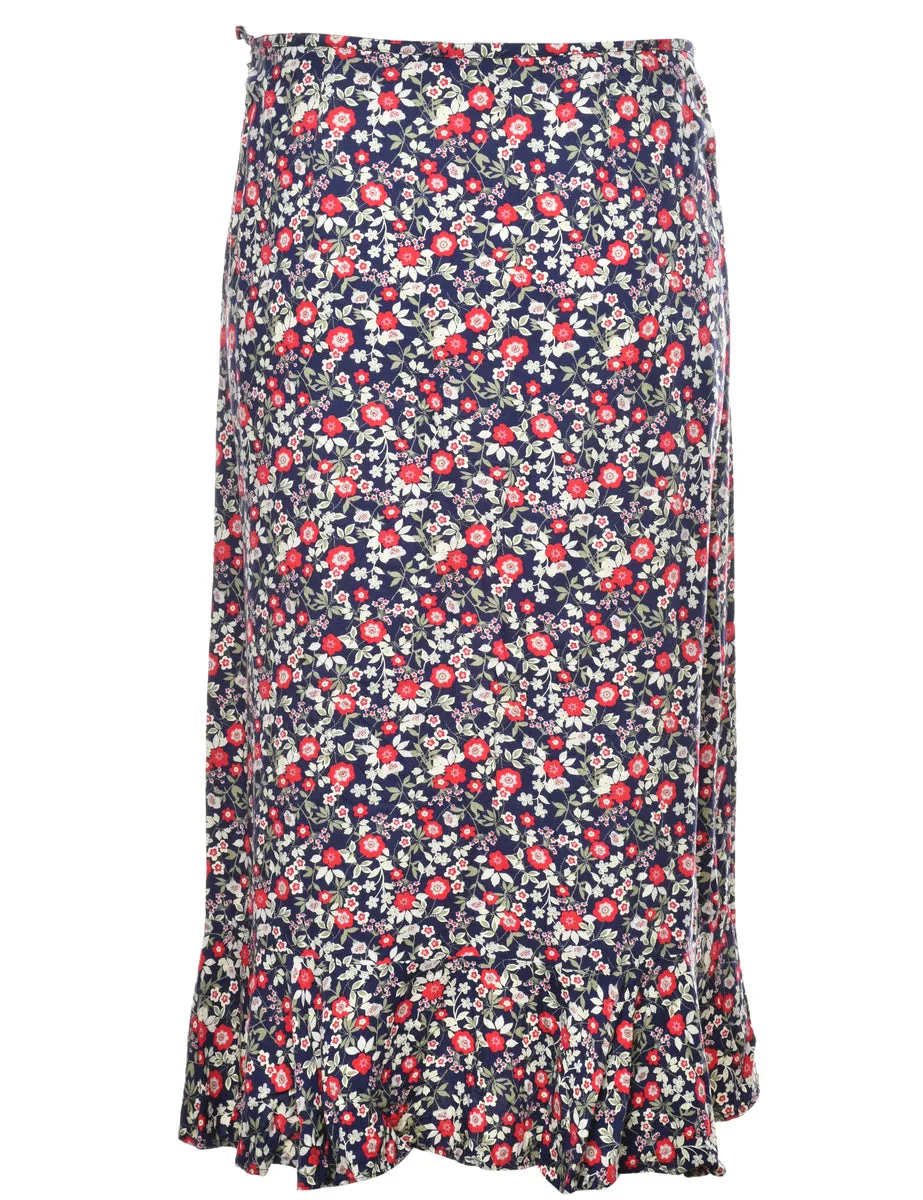 Floral Maxi Skirt - M