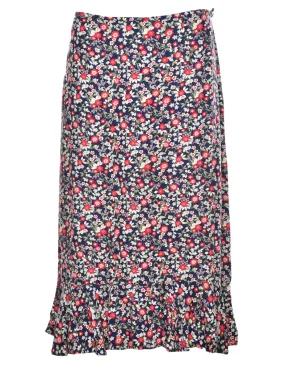 Floral Maxi Skirt - M