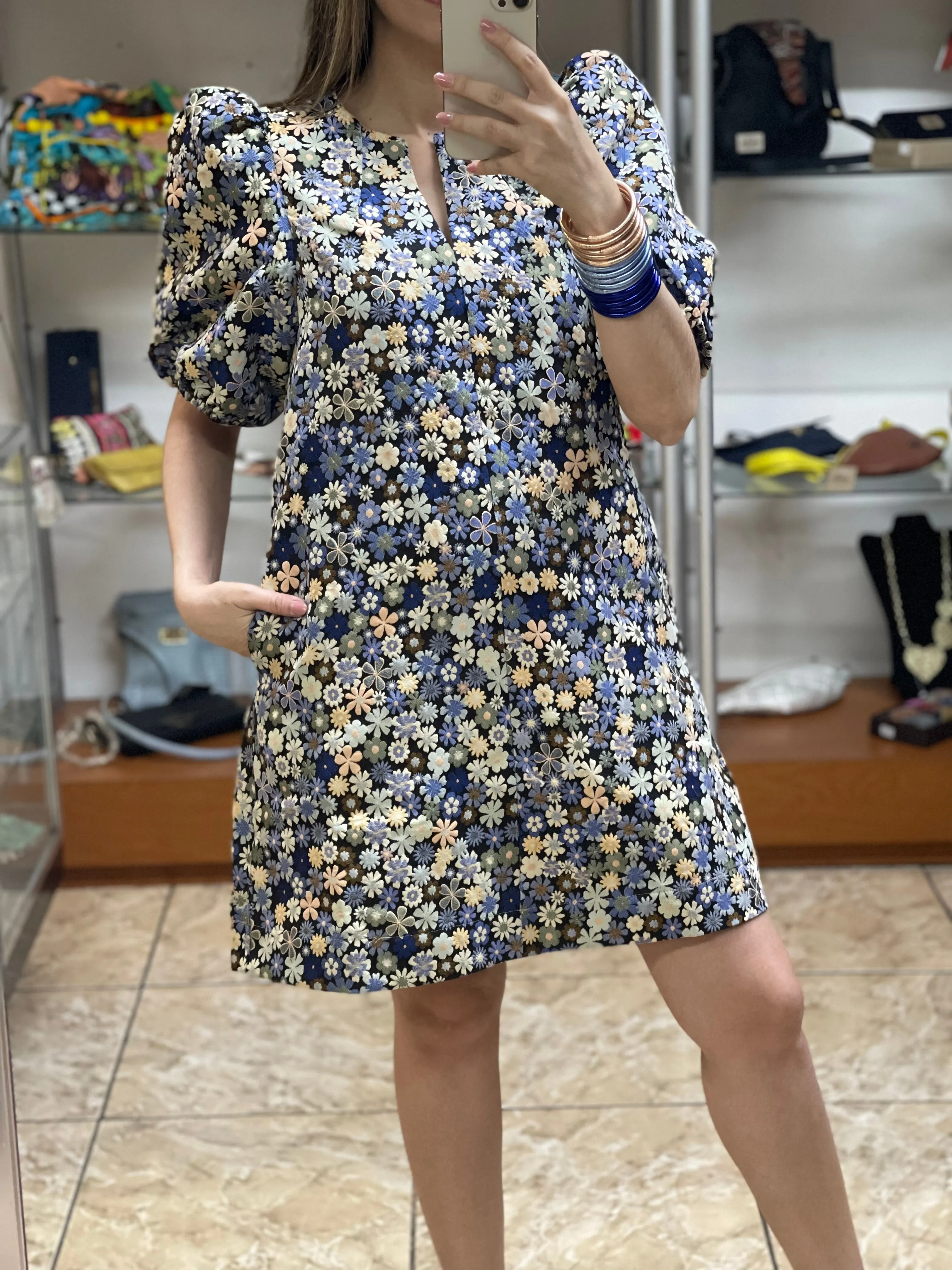 Floral Puff Sleeve Dress