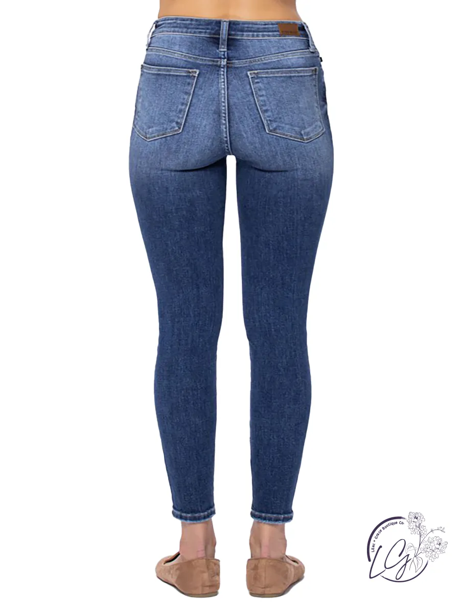 Frankie High-Rise Button Fly Skinny by Judy Blue