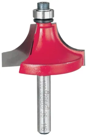 Freud 36-116 Router Bit, 1-1/2 in Dia Cutter, 2-1/2 in OAL, 1/4 in Dia Shank, 4-Cutter, Carbide :EA: QUANTITY: 1