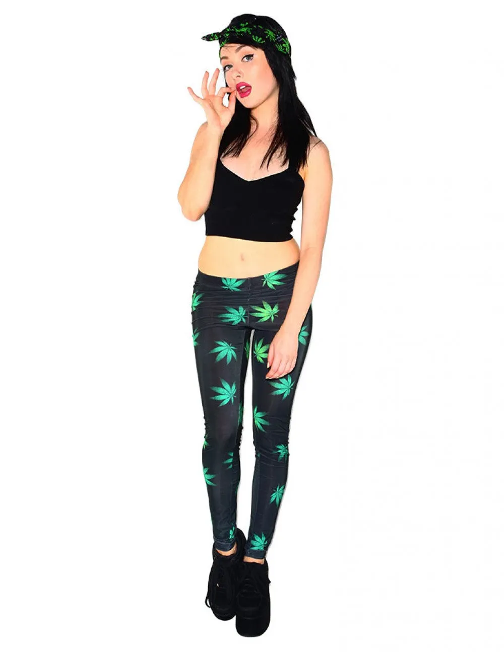 Ganja Leaf Leggings