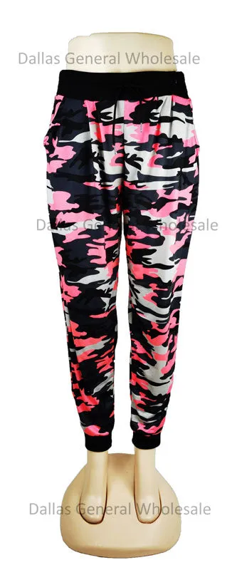 Girls Camouflage Track Pants Wholesale