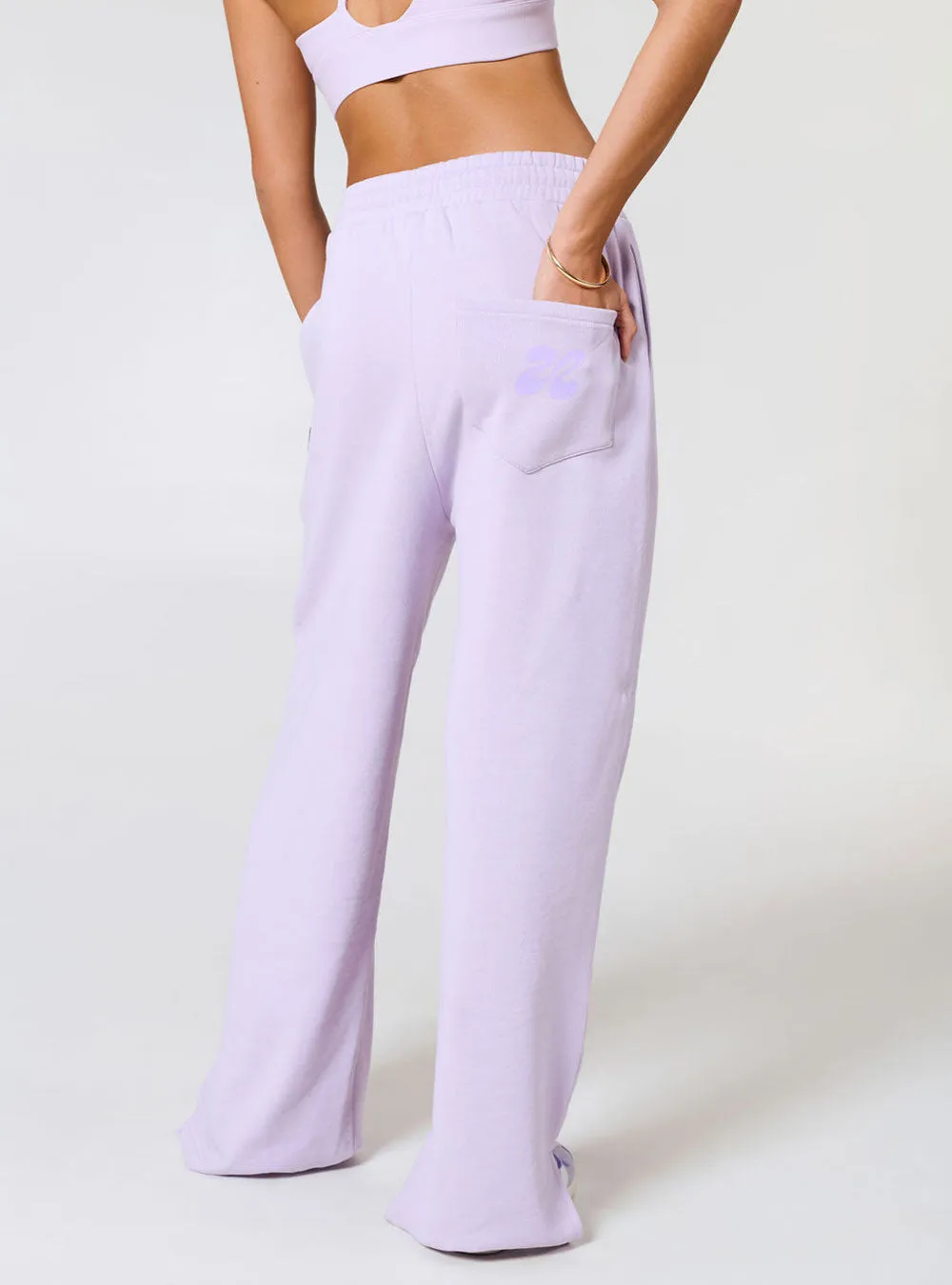 Girls It's A Vibe Flared Pants Lavender