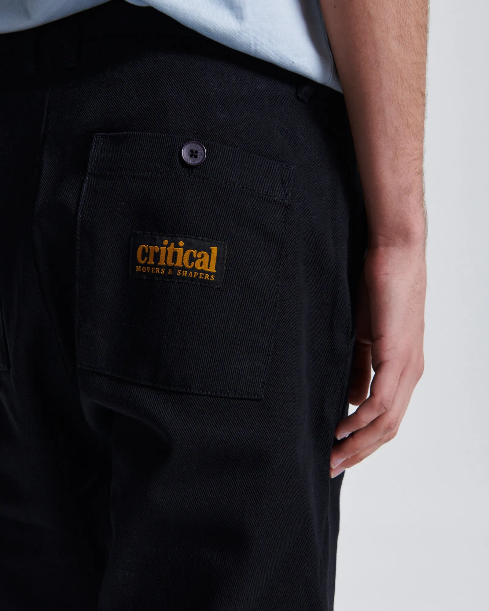 Harro Twill Pleat Pant - Black