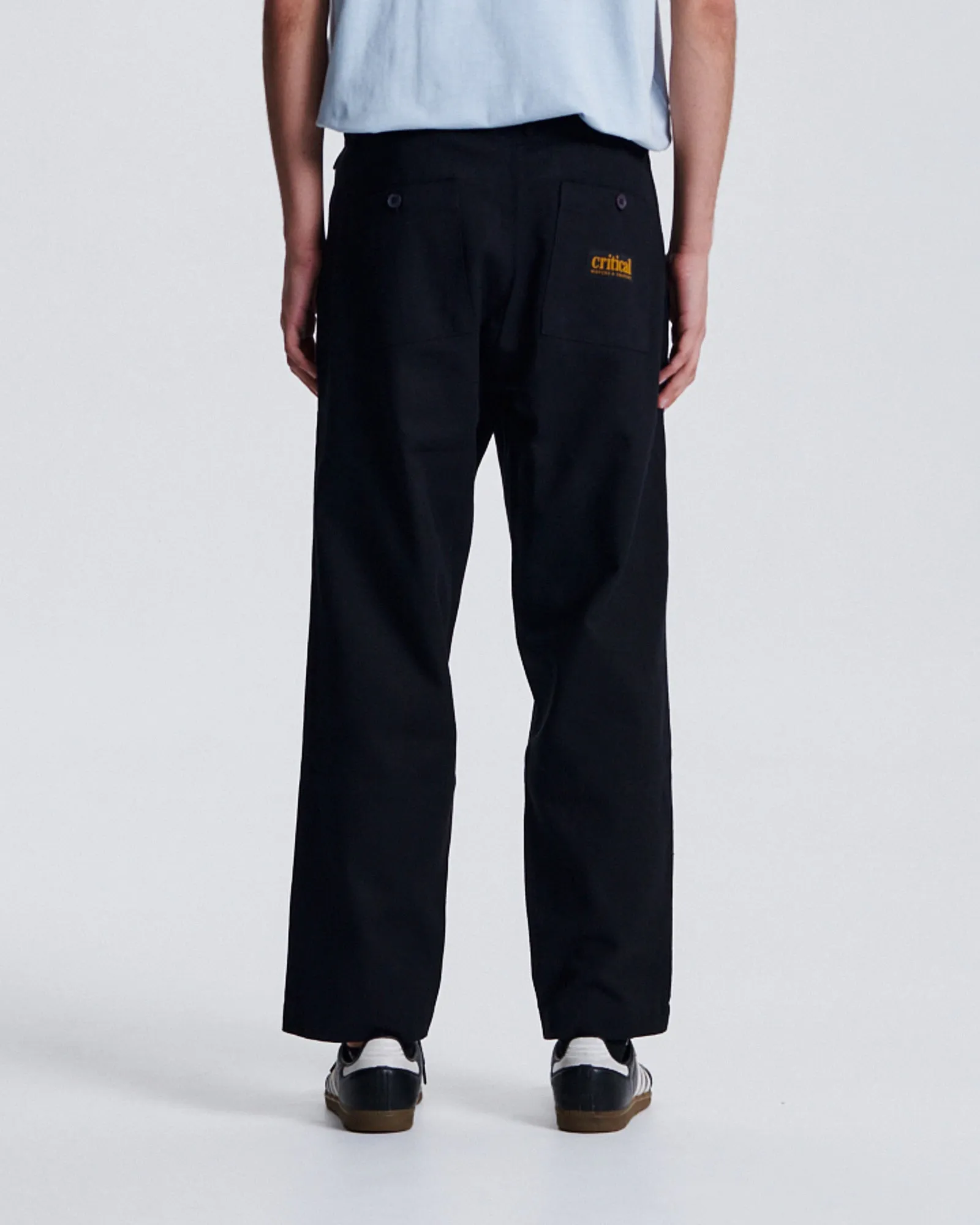 Harro Twill Pleat Pant - Black