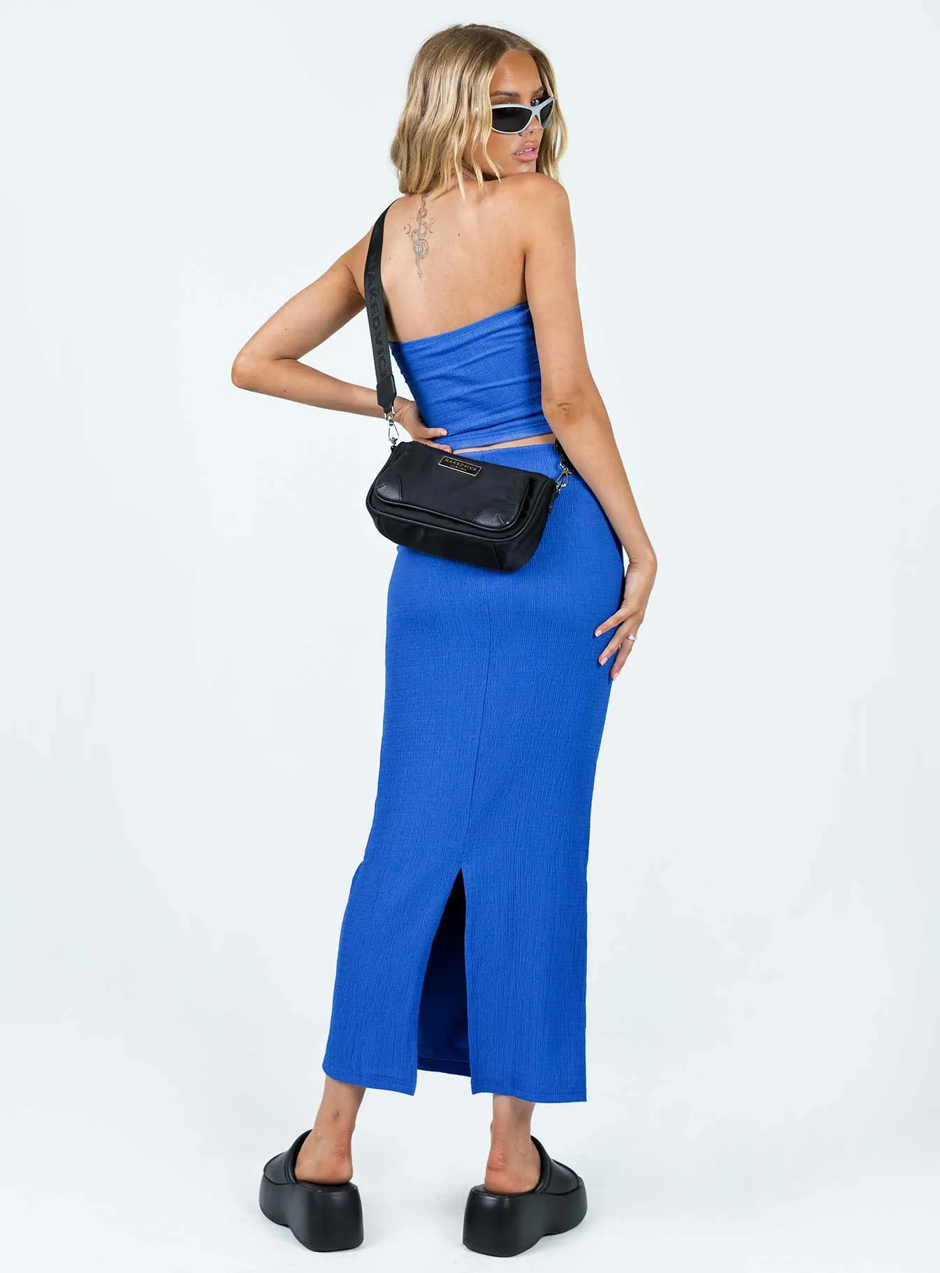 Hatcher Maxi Skirt Blue