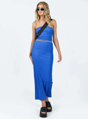 Hatcher Maxi Skirt Blue