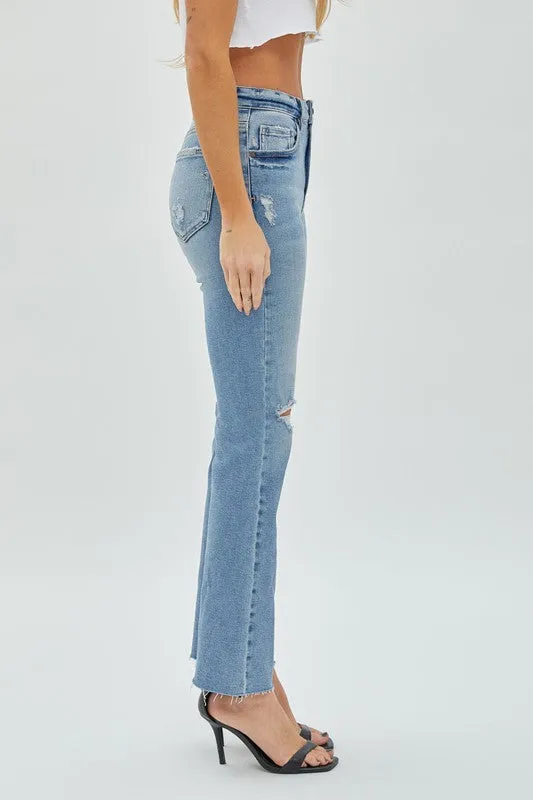 Hidden Jeans Medium Light Distressed Bootcut Jeans