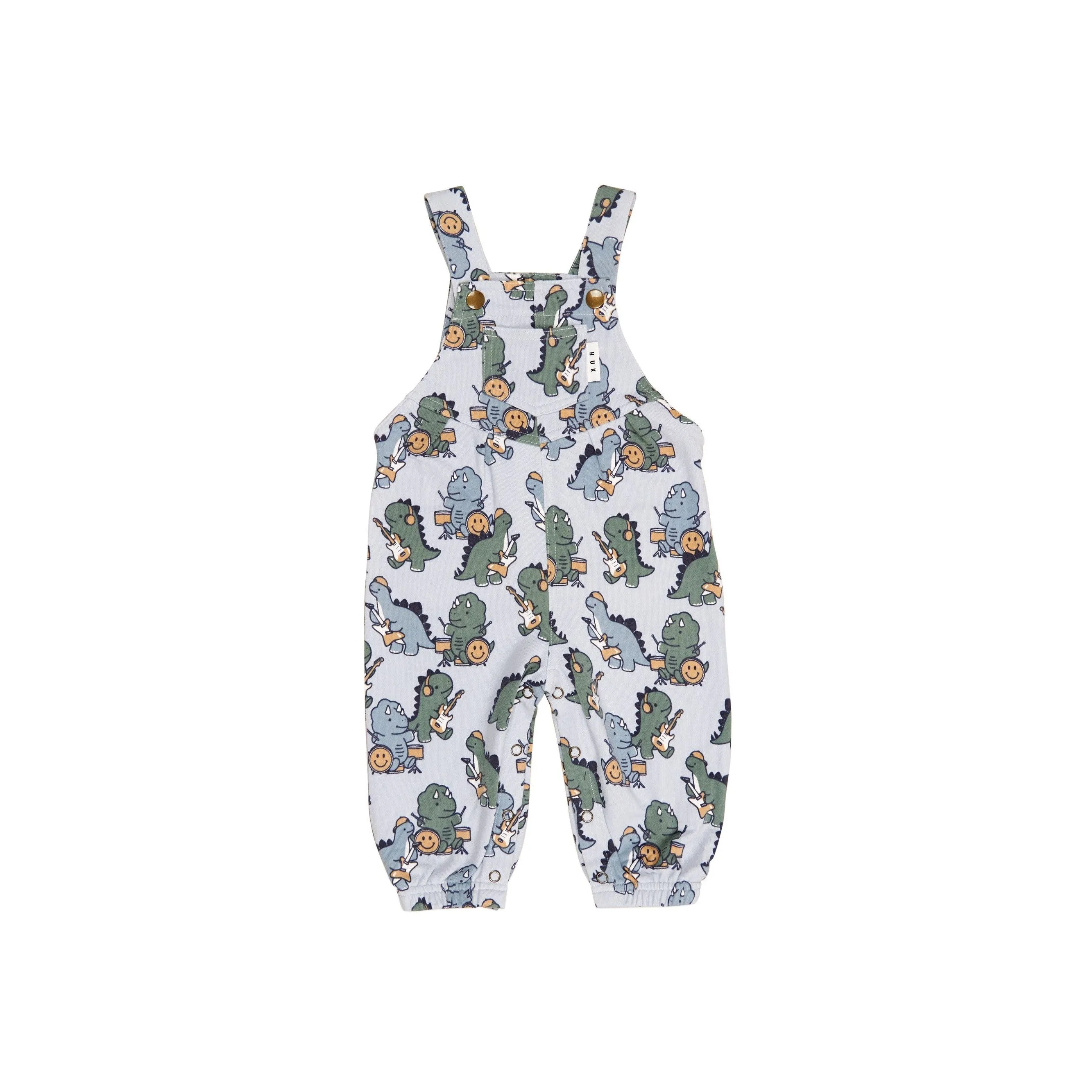 Huxbaby Dino Band Overall - Slate