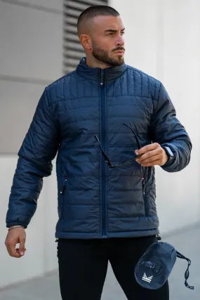 Imported Packable Puffer Jacket - Navy