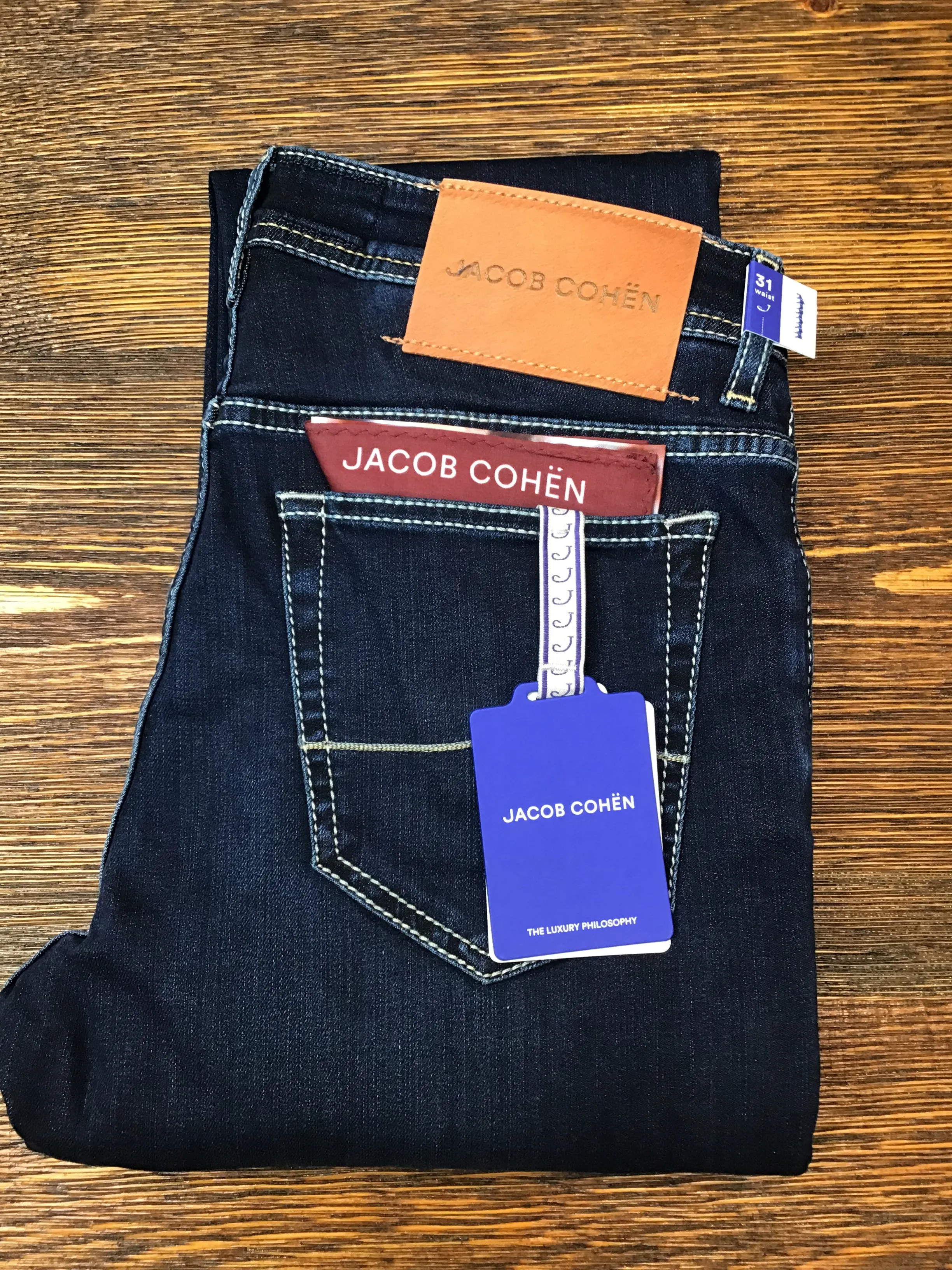 JACOB COHEN Bard Dark Blue Plain