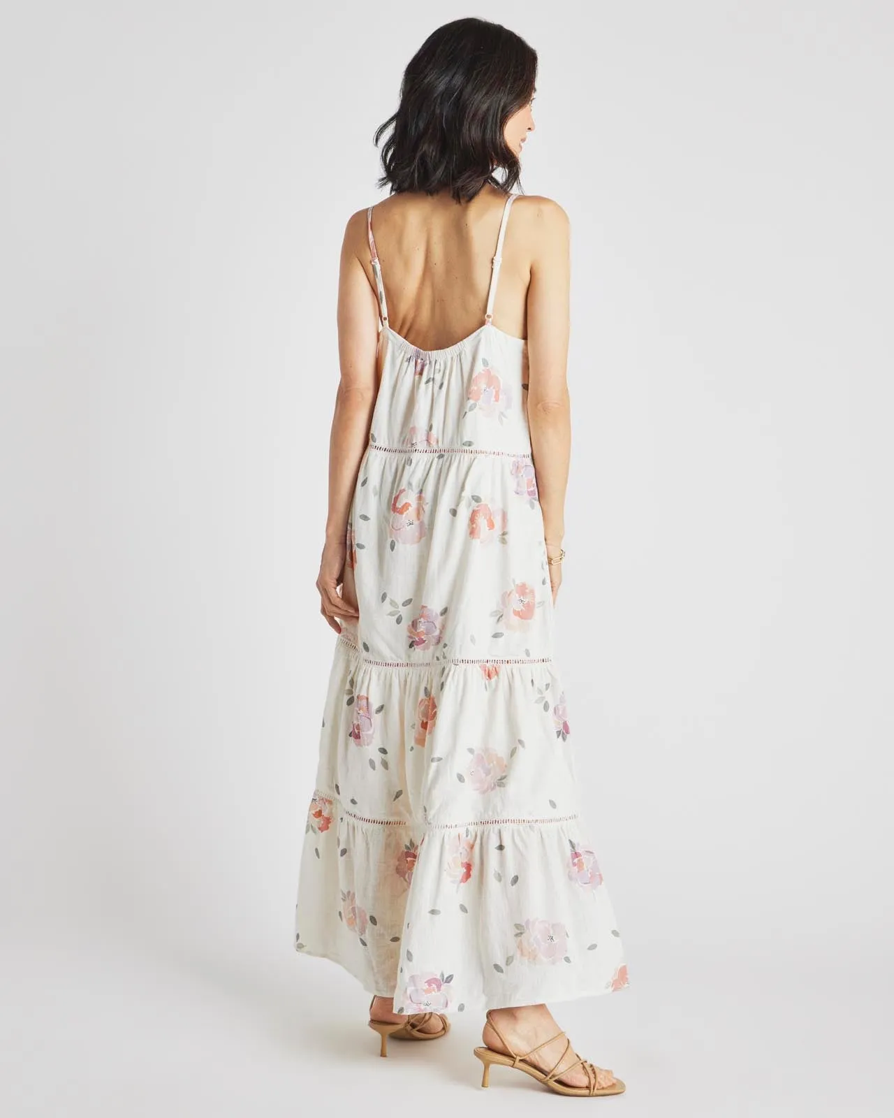 Jaqueline Spring Rose Maxi Dress