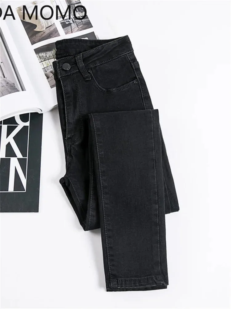 Jeans Female Denim Pants Black Color Womens Jeans woman Donna Stretch Bottoms Skinny Pants For Women Trousers