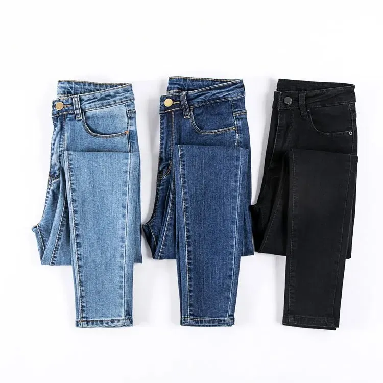 Jeans Female Denim Pants Black Color Womens Jeans woman Donna Stretch Bottoms Skinny Pants For Women Trousers