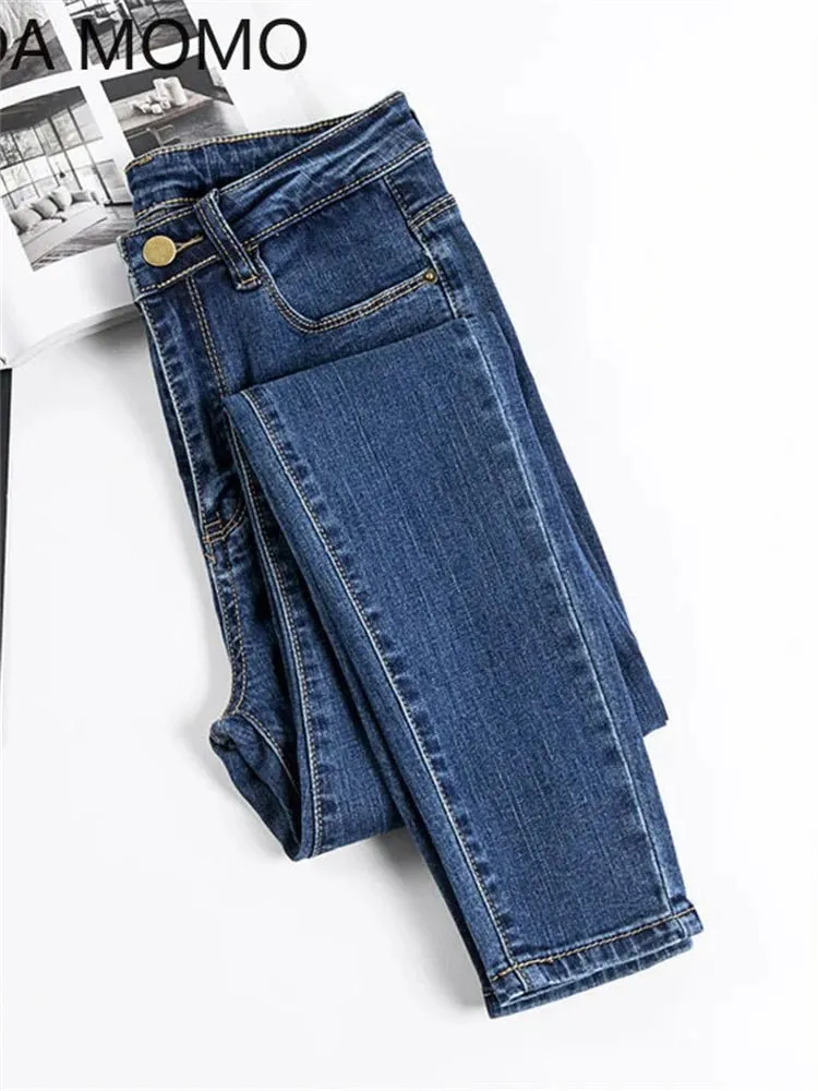 Jeans Female Denim Pants Black Color Womens Jeans woman Donna Stretch Bottoms Skinny Pants For Women Trousers