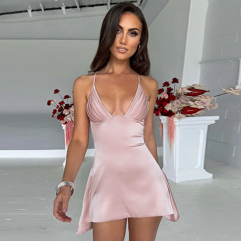 Jenica Satin Mini Dress