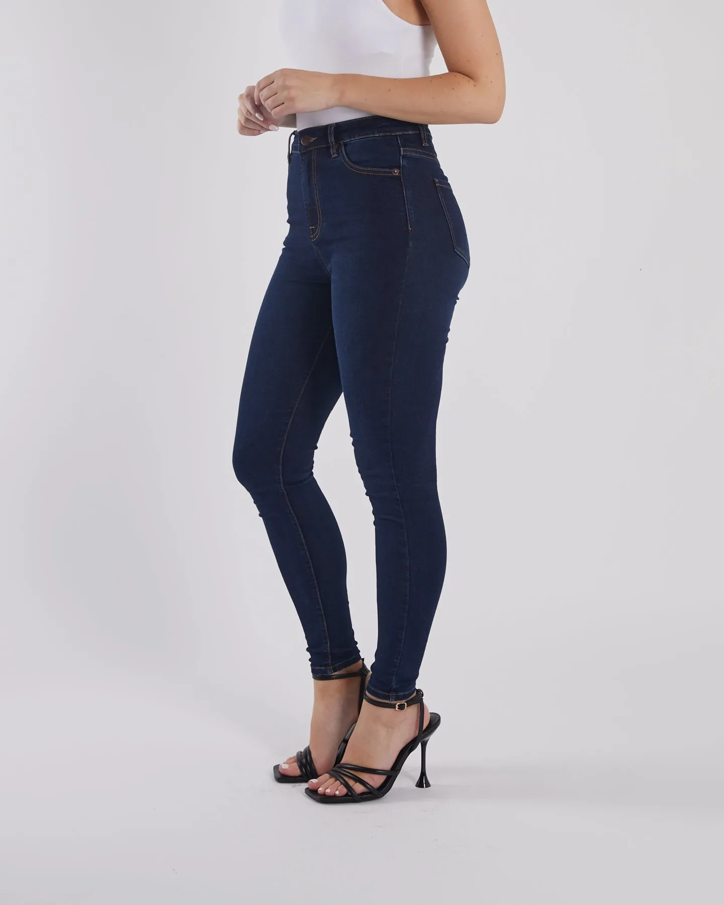 Jessica HR Skinny Denim Blue