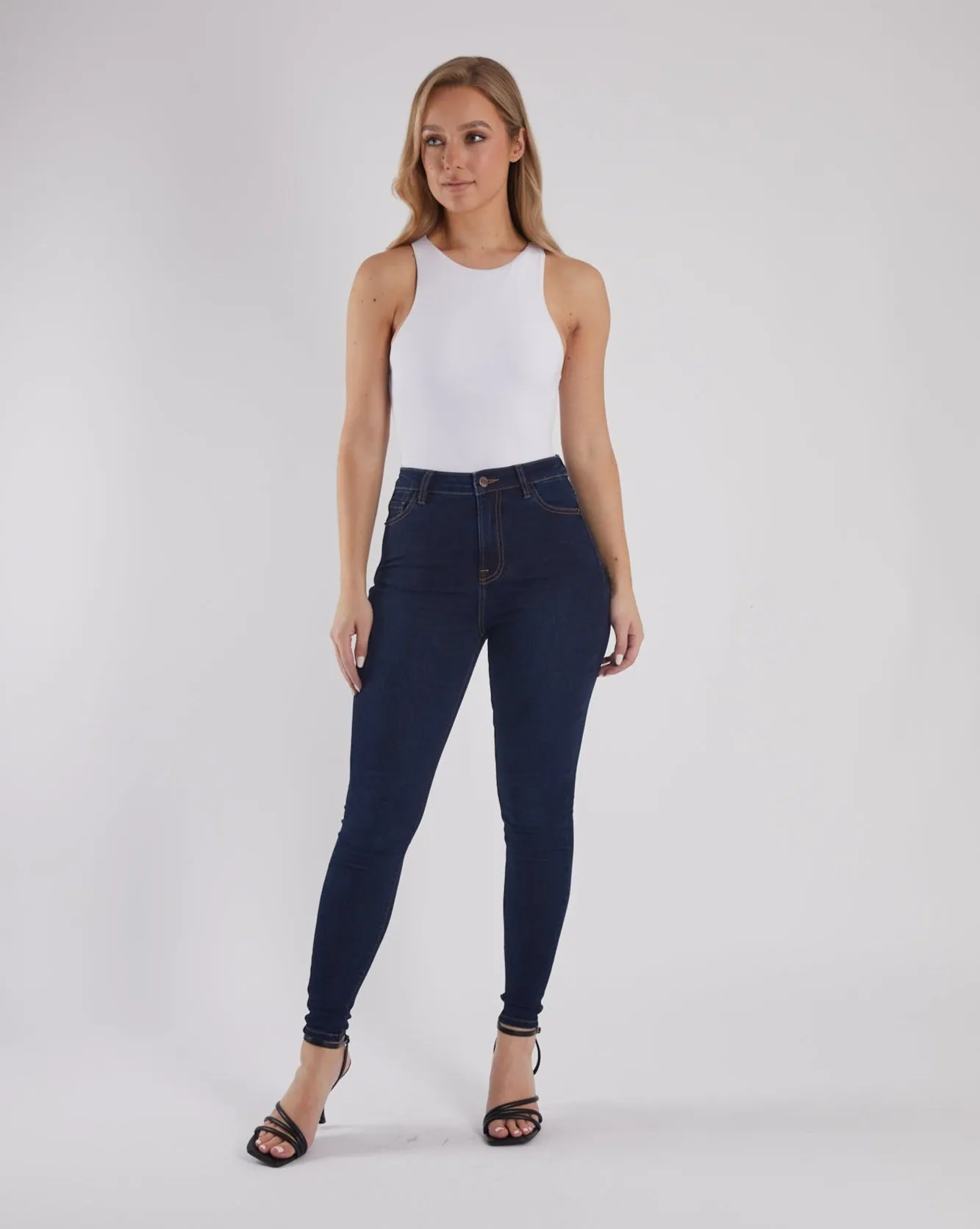 Jessica HR Skinny Denim Blue