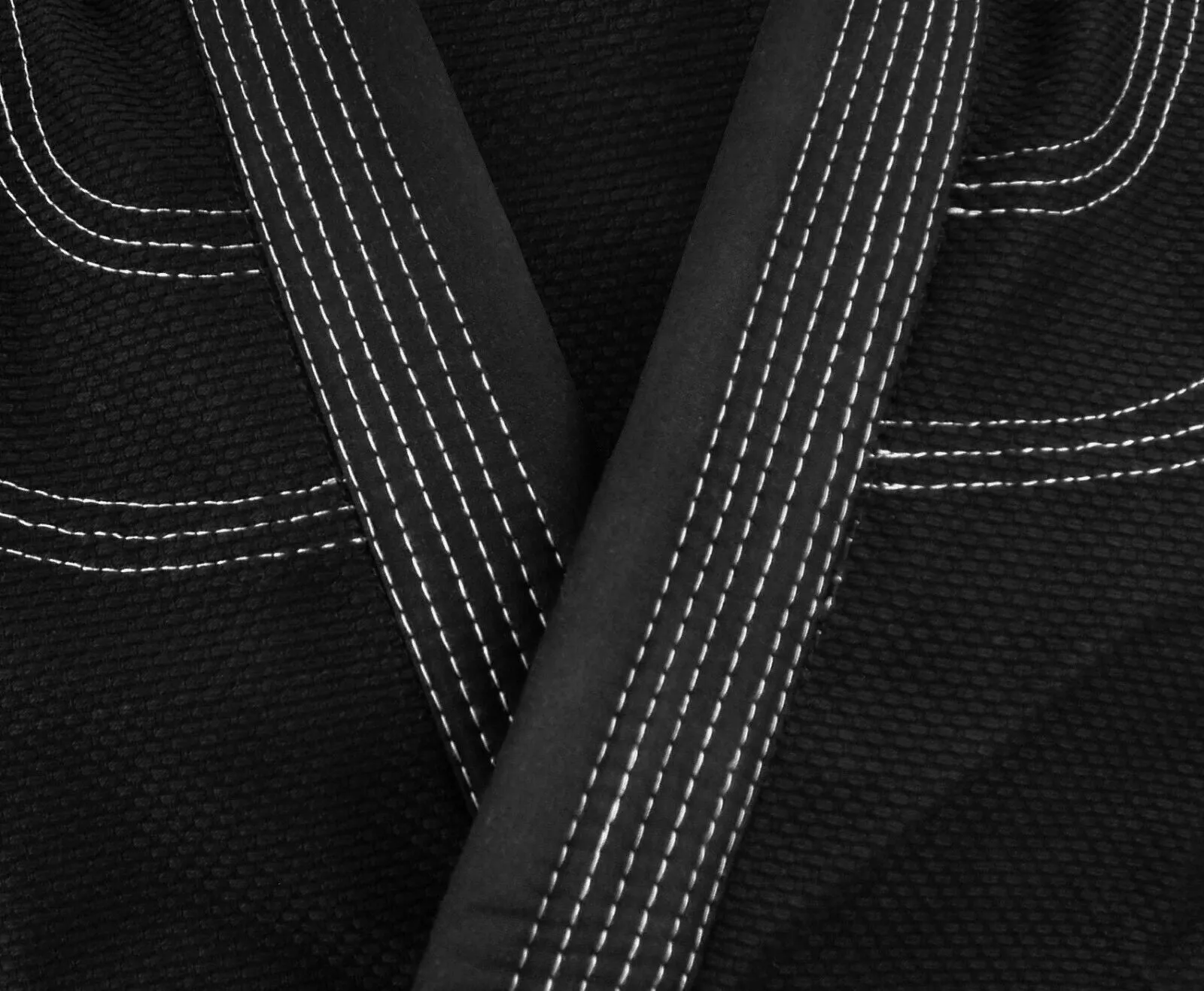 Jiu Jitsu Uniform, Diamond/Double Weave, Black