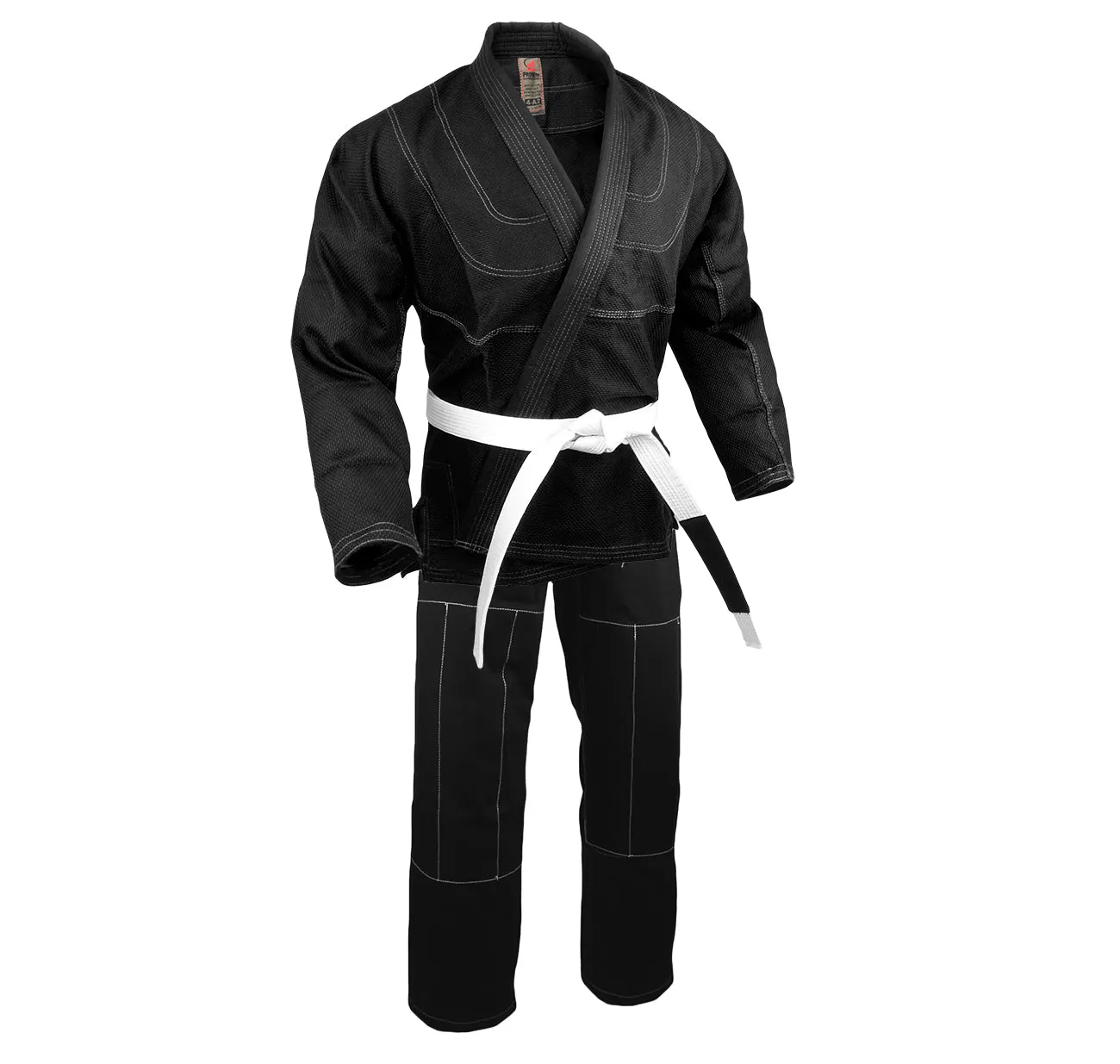 Jiu Jitsu Uniform, Diamond/Double Weave, Black