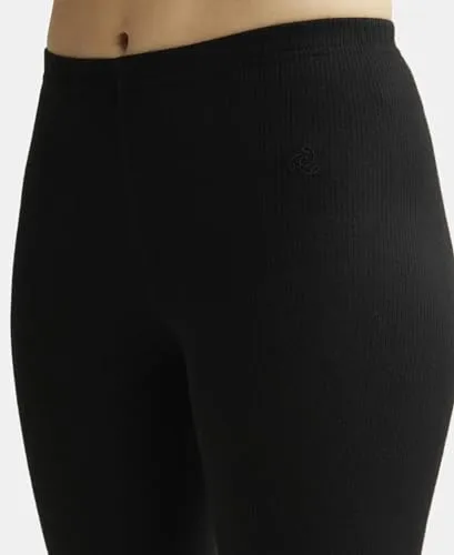 Jockey Women's Tailored Fit Cotton Leggings with Concealed Elastic Waistband (2520_Black_X-Large_Black_XL)