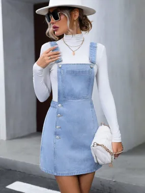 Just BE. Watts Denim Overall Dress