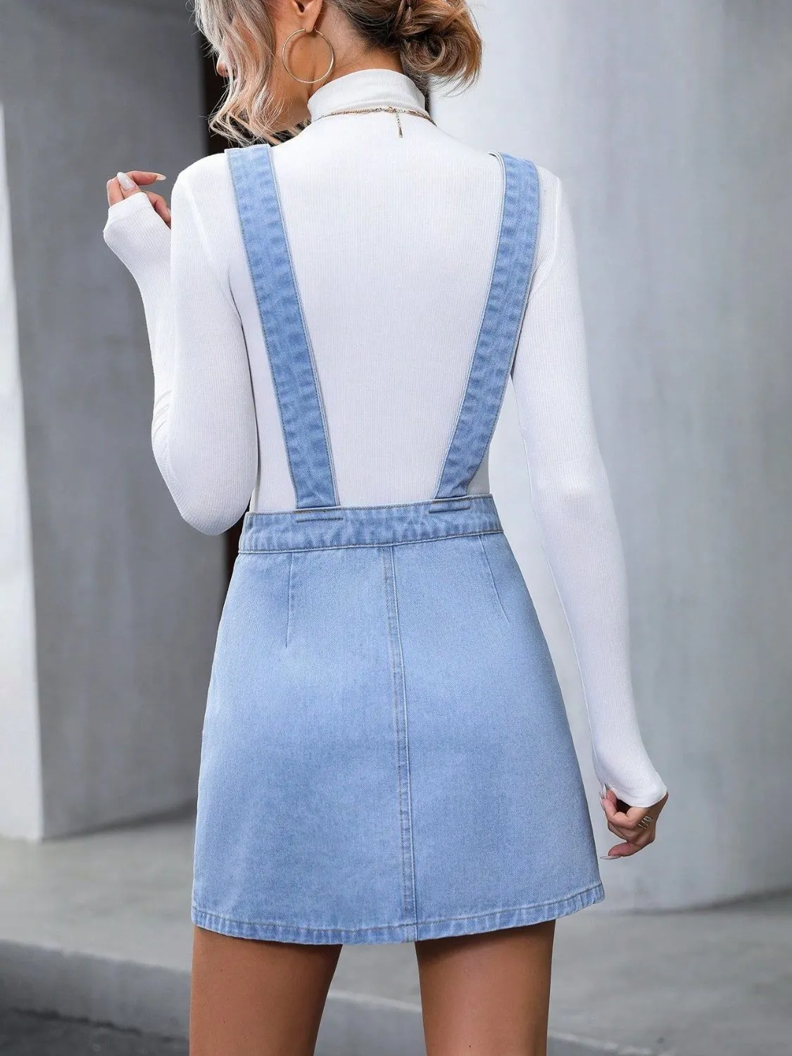 Just BE. Watts Denim Overall Dress