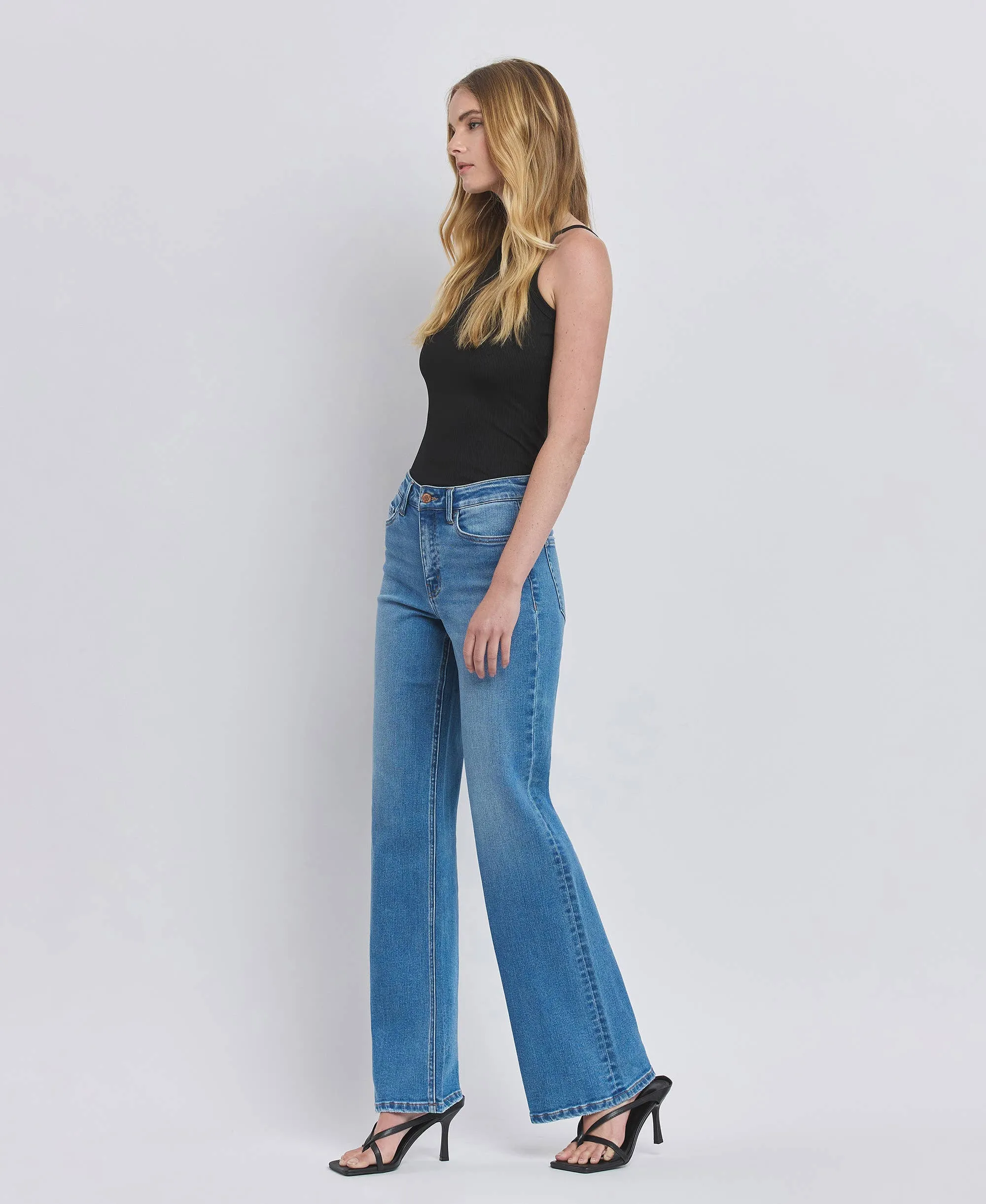 Kari High Rise Wide Leg Jeans