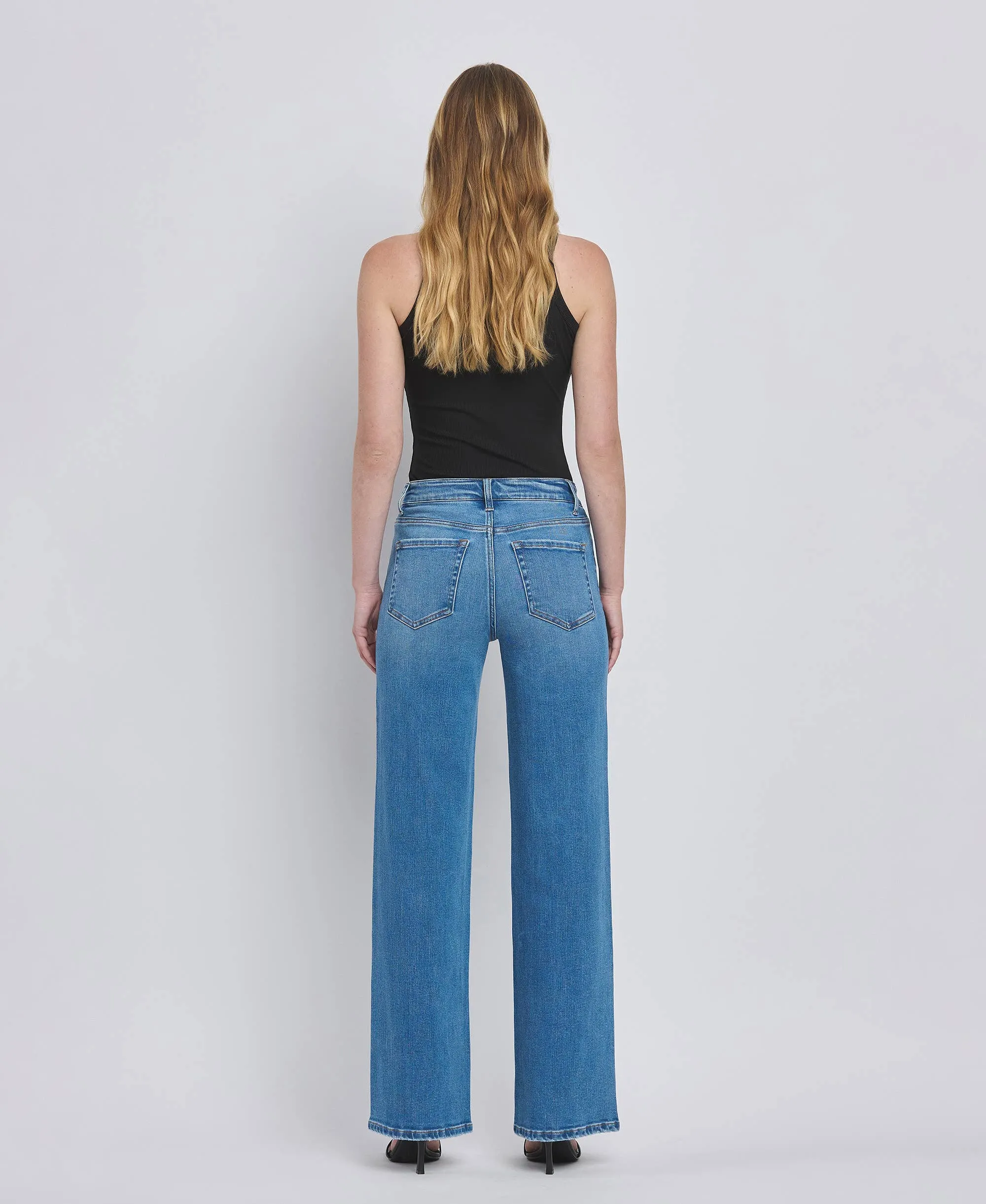 Kari High Rise Wide Leg Jeans