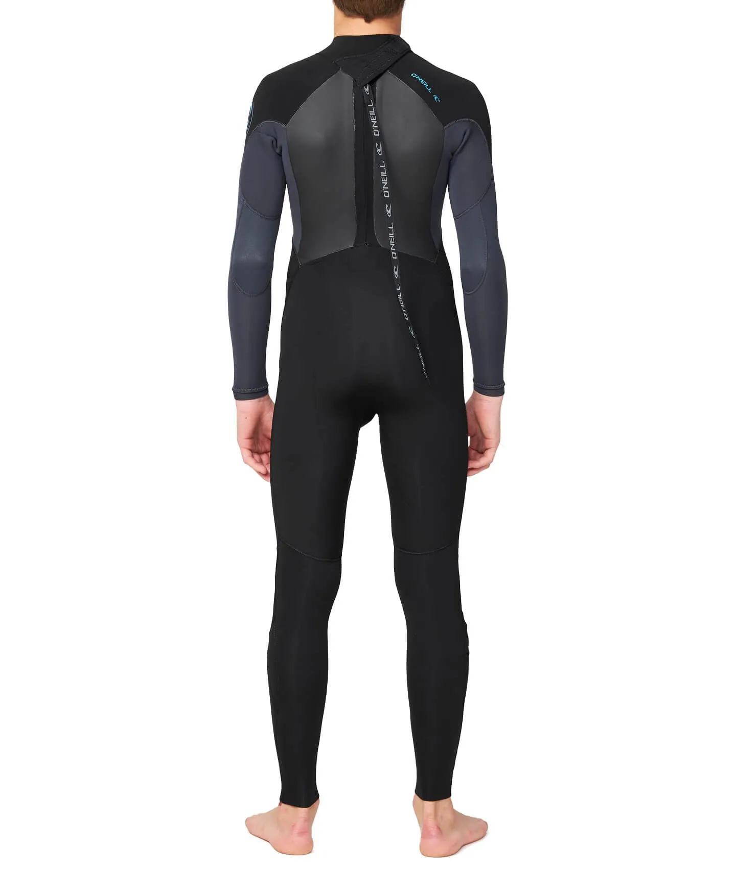 Kid's Defender 3/2mm Steamer Back Zip Wetsuit - Black Gunmetal