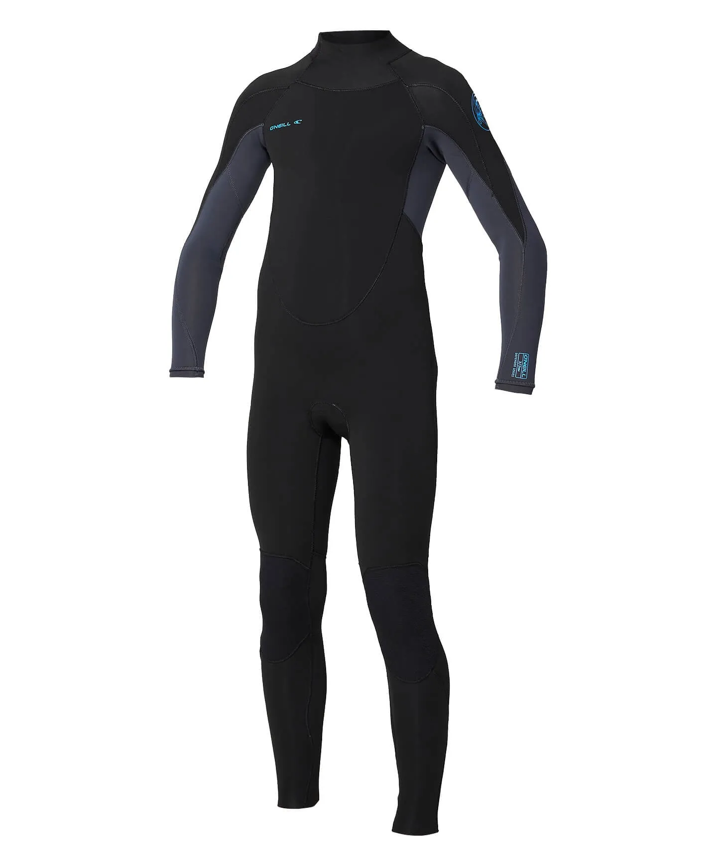 Kid's Defender 3/2mm Steamer Back Zip Wetsuit - Black Gunmetal