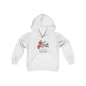 Kids Sword and Rose PDX Fencing Pullover Hoodie