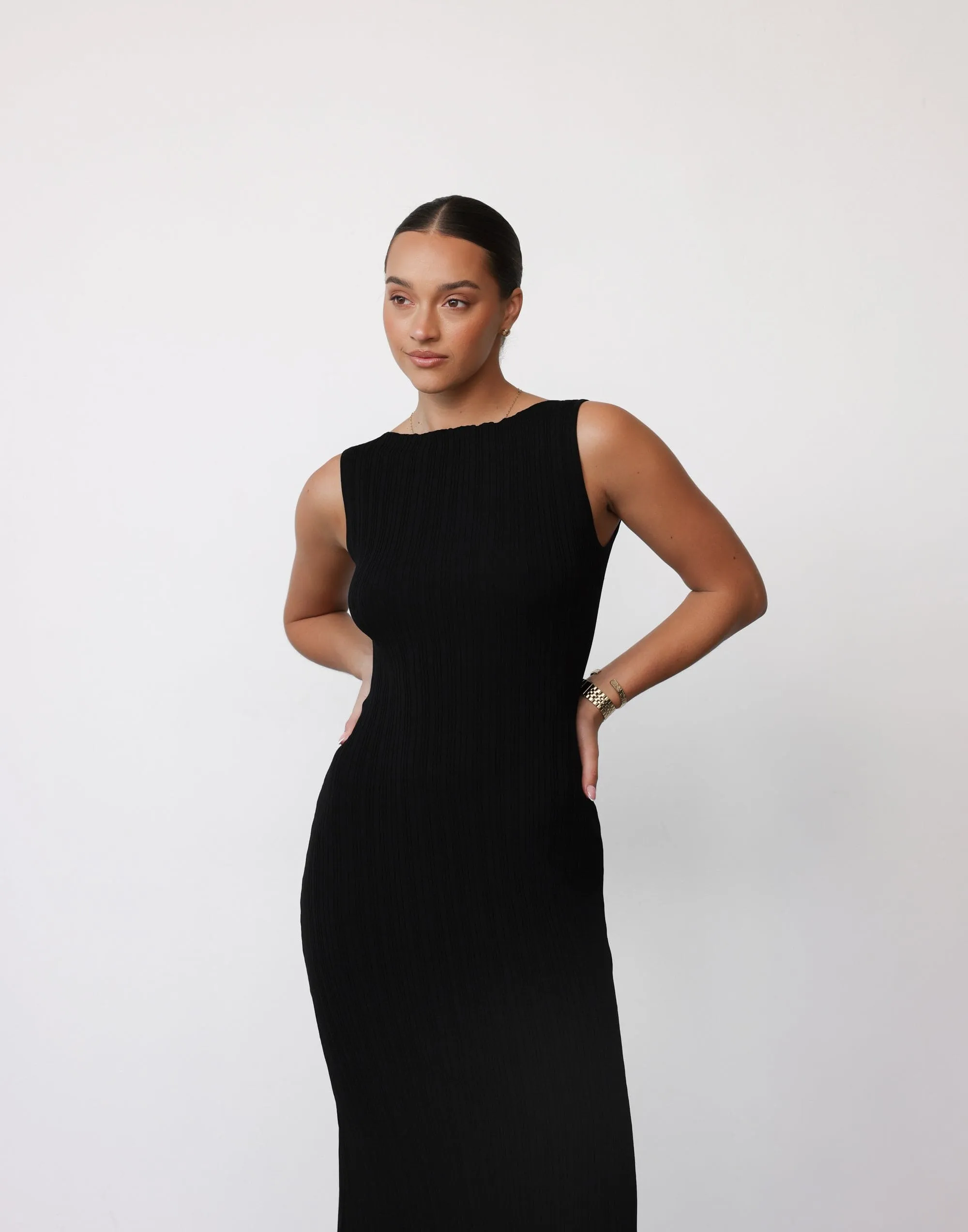 Kienna Maxi Dress (Black)