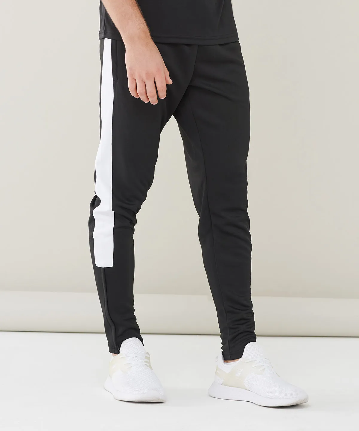 Knitted tracksuit pants | Navy/White