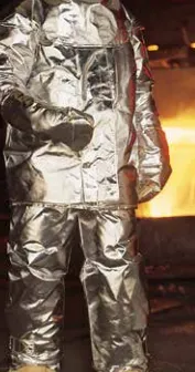 Lakeland 722 Aluminized glass coverall with 4 layers of protection