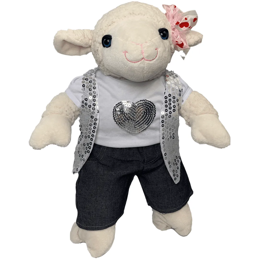 Lambert the Lamb Silver Sequined Vest Gift Set