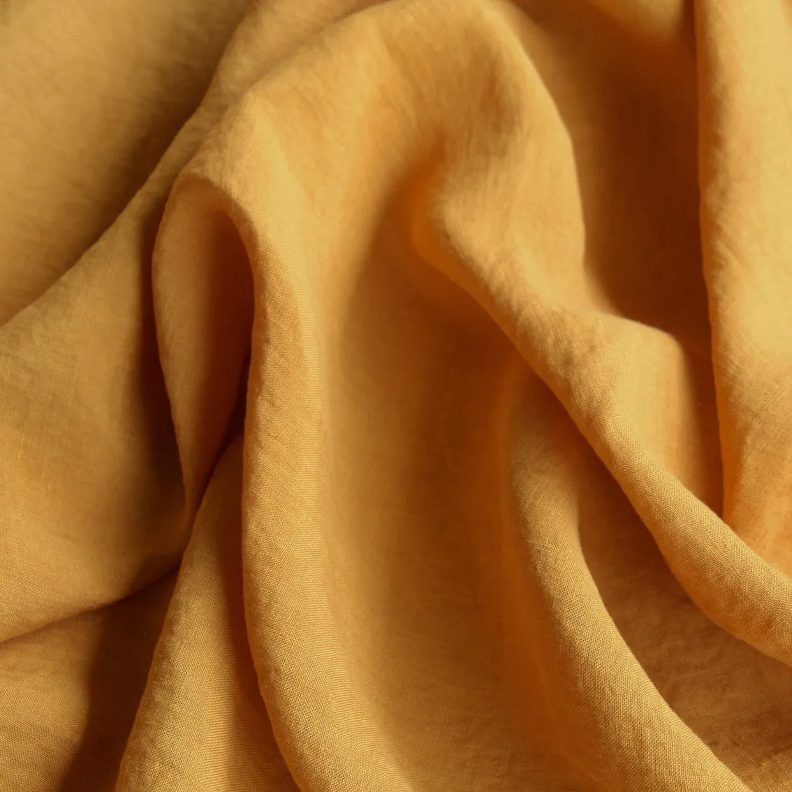 Linford Mustard Washed Linen