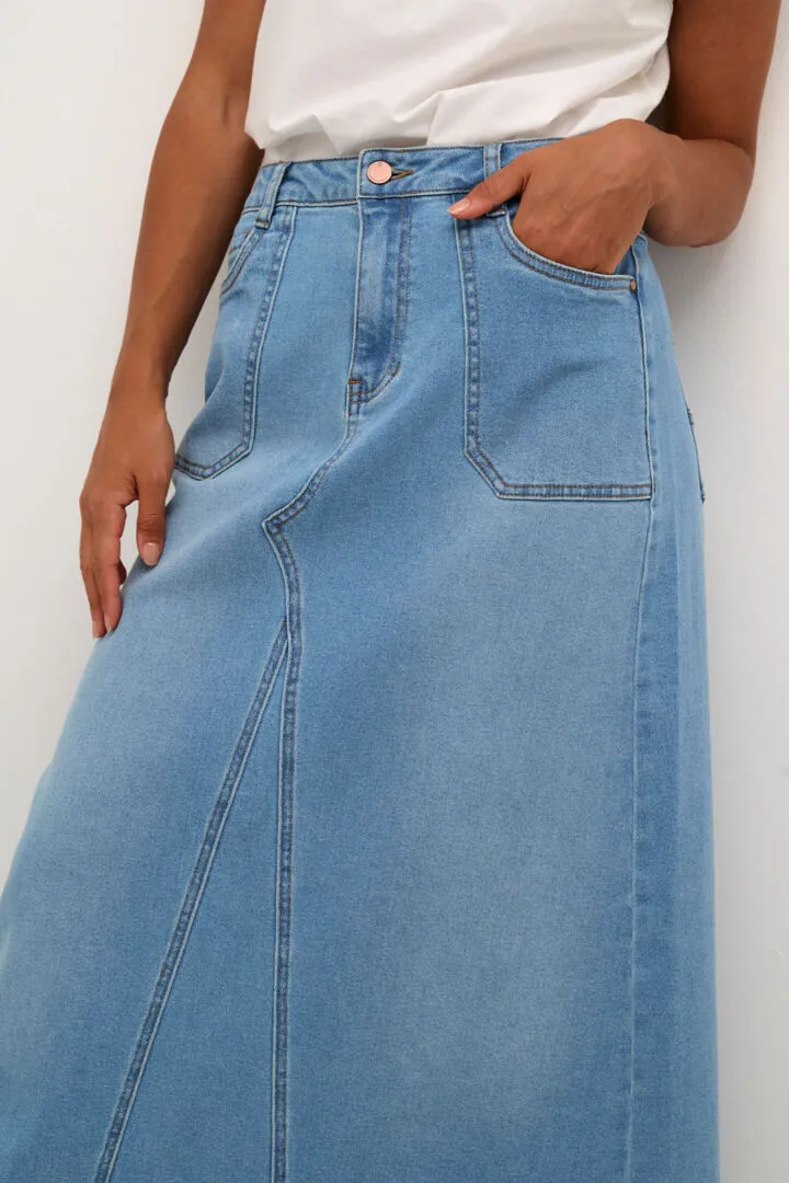 Marie Denim Maxi Skirt