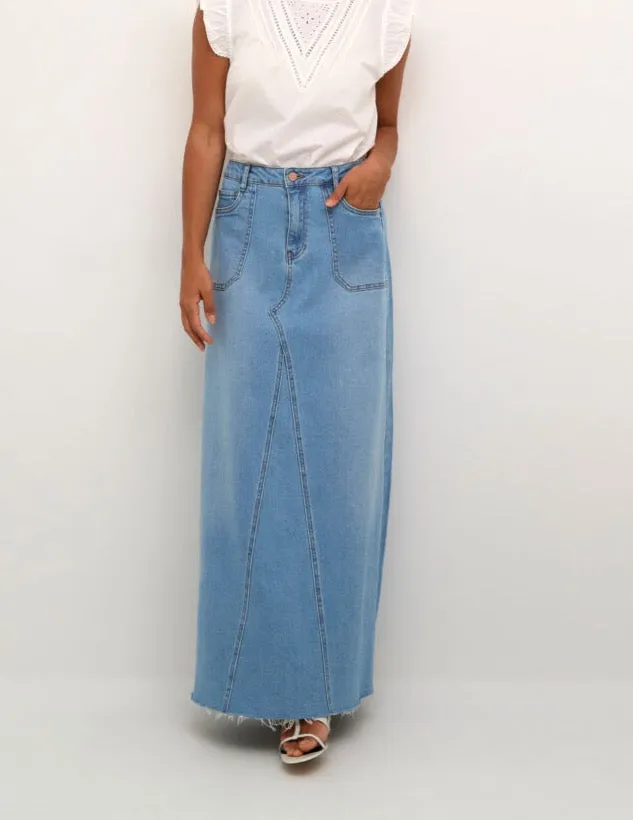 Marie Denim Maxi Skirt